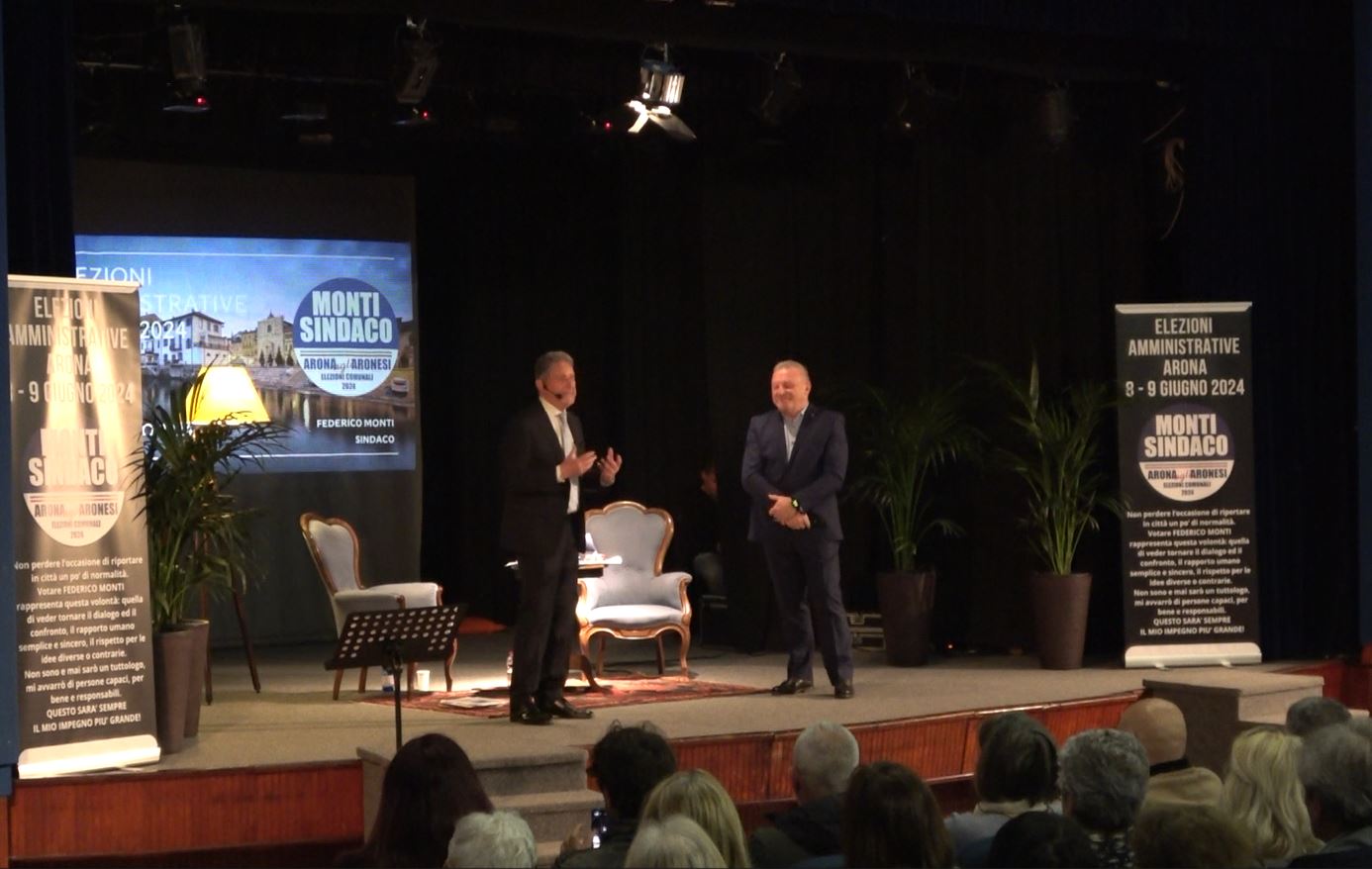 Elezioni Arona, l’ex sindaco Federico Monti ha presentato il programma alla città