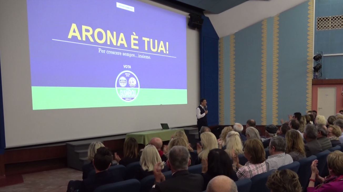 Elezioni Arona: Gusmeroli ha presentato il programma alla città