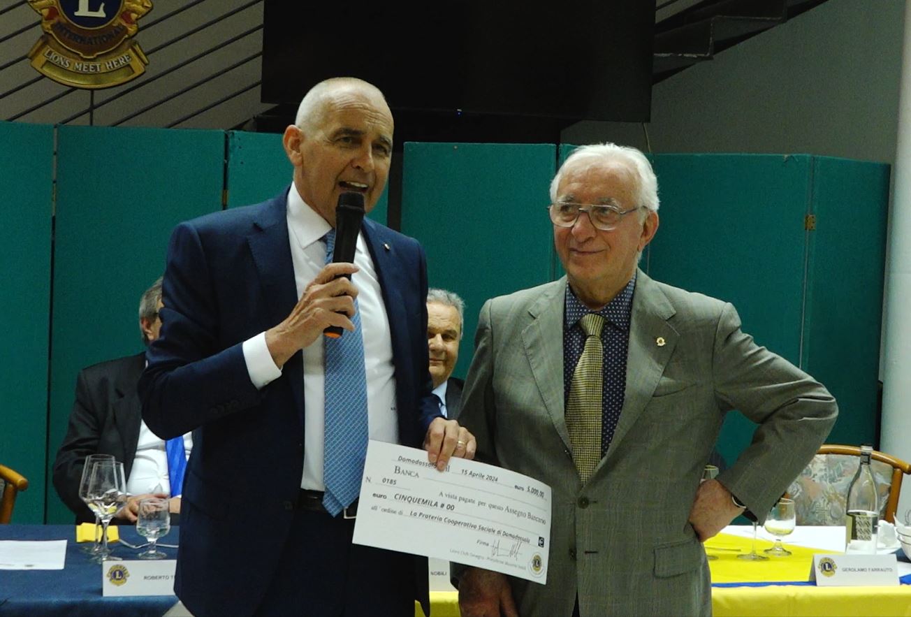 Il Lions club di Omegna ha compiuto 63 anni. Cena alla Prateria