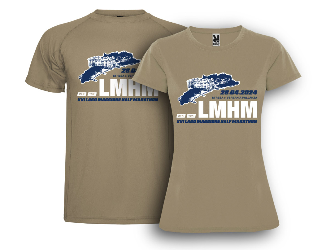 Le bellezze del Lago Maggiore sulla t-shirt della Lmhm 2024