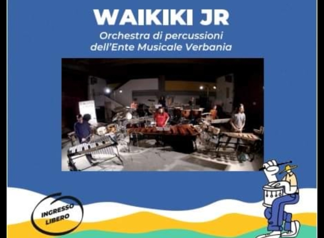 Concerto di Waikiki Jr  sabato alle ore 21 presso lo spazio Sant'Anna a Verbania
