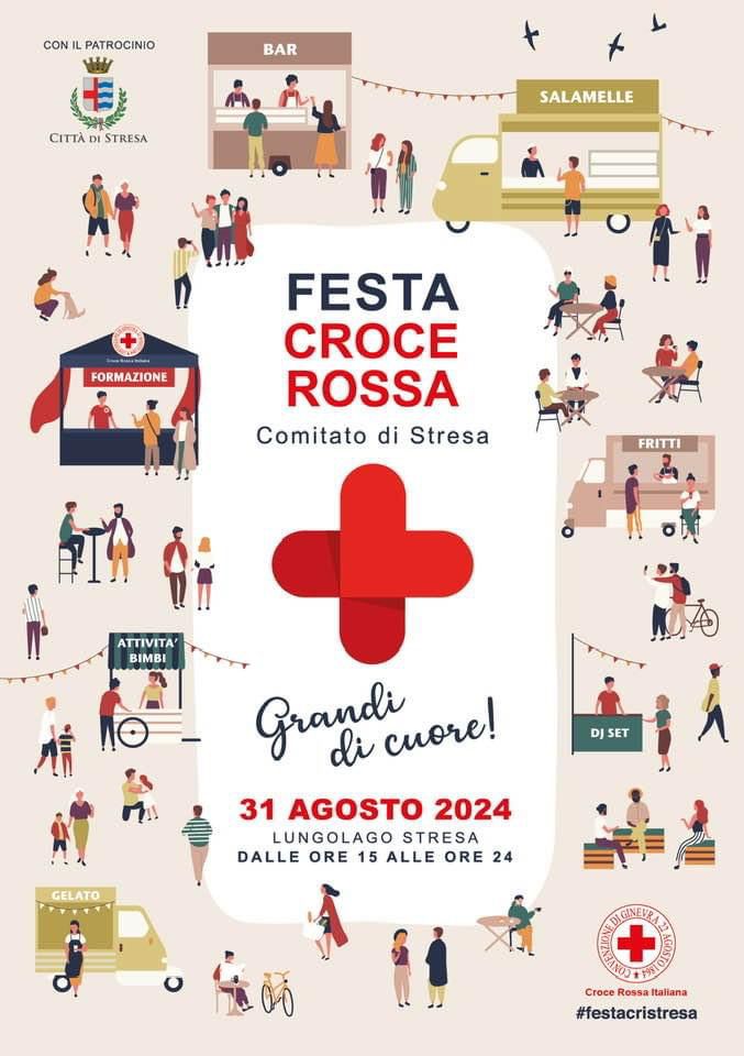 Sabato 31 agosto festa della Croce Rossa Comitato di Stresa sul lungolago