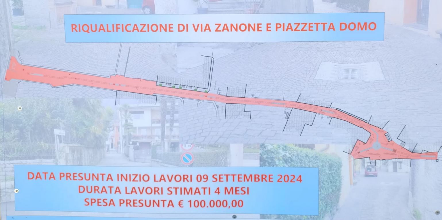 Baveno, a settembre al via i lavori  di riqualificazione di via Zanone