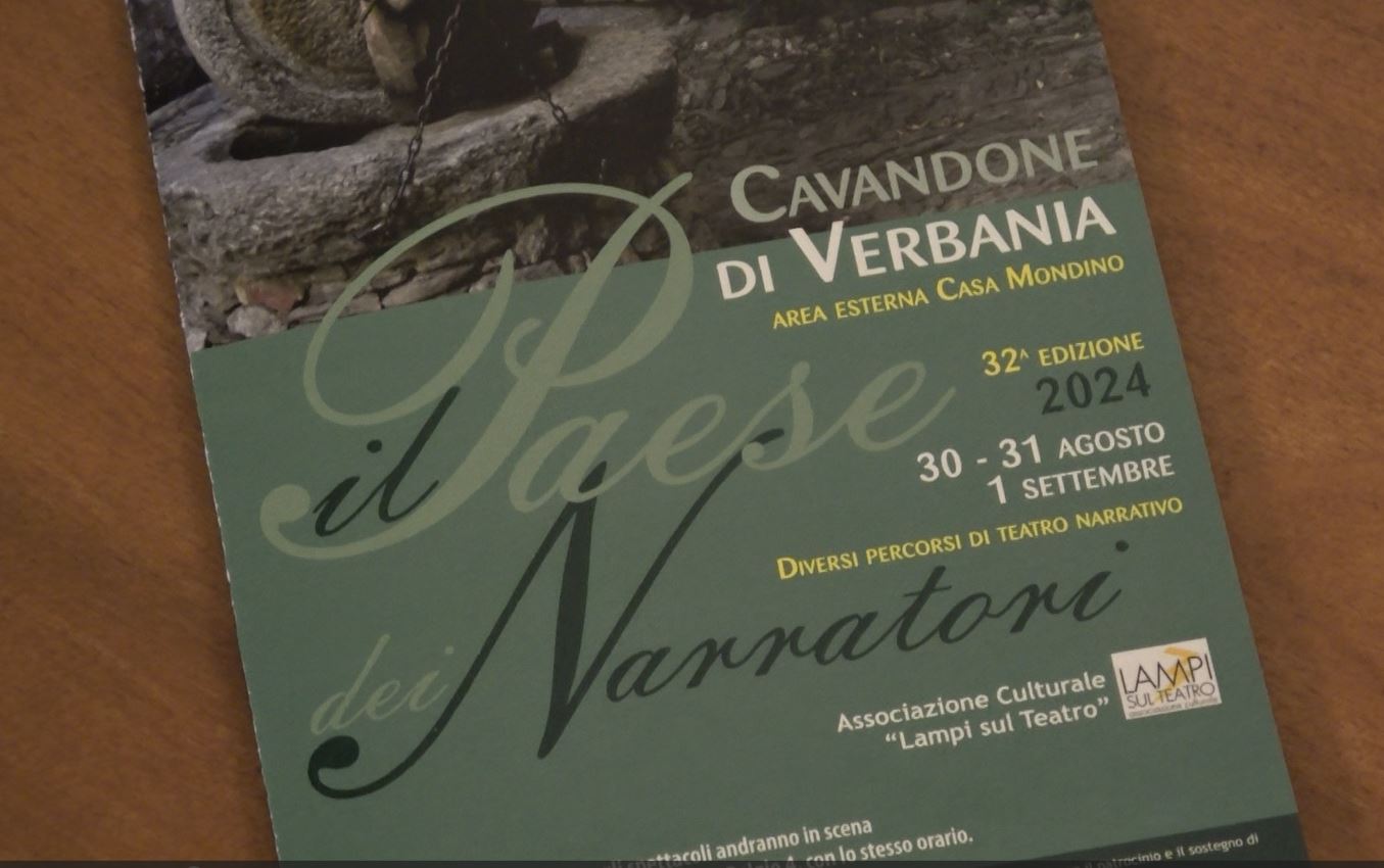 Da venerdì a domenica a Cavandone appuntamento con "Il paese dei Narratori"