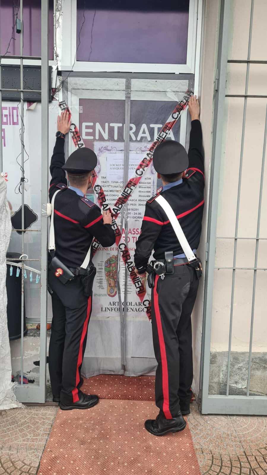 Maxi operazione dei Carabinieri di Stresa contro la prostituzione nei centri massaggi cinesi