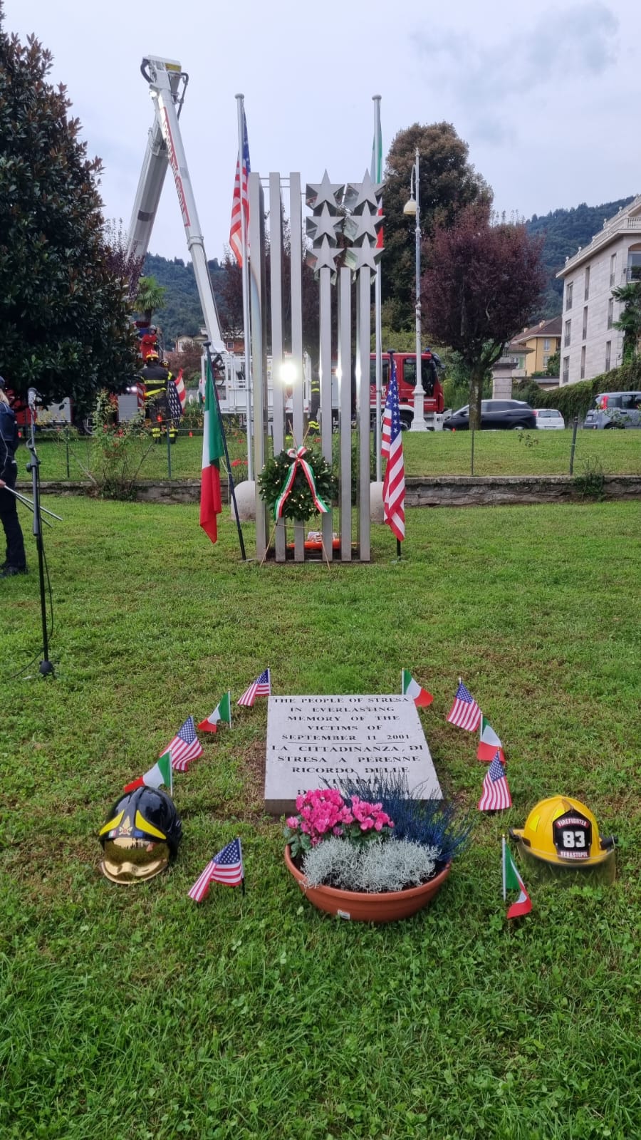 Stresa ha ricordato l'attentato delle Torri Gemelle