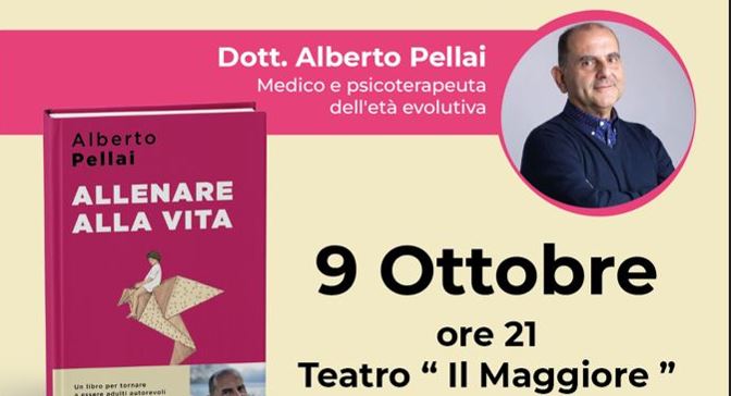 Per i 20 anni di Abio Verbania mercoledì 9 ottobre alle 21 al Maggiore l'incontro con Alberto Pellai