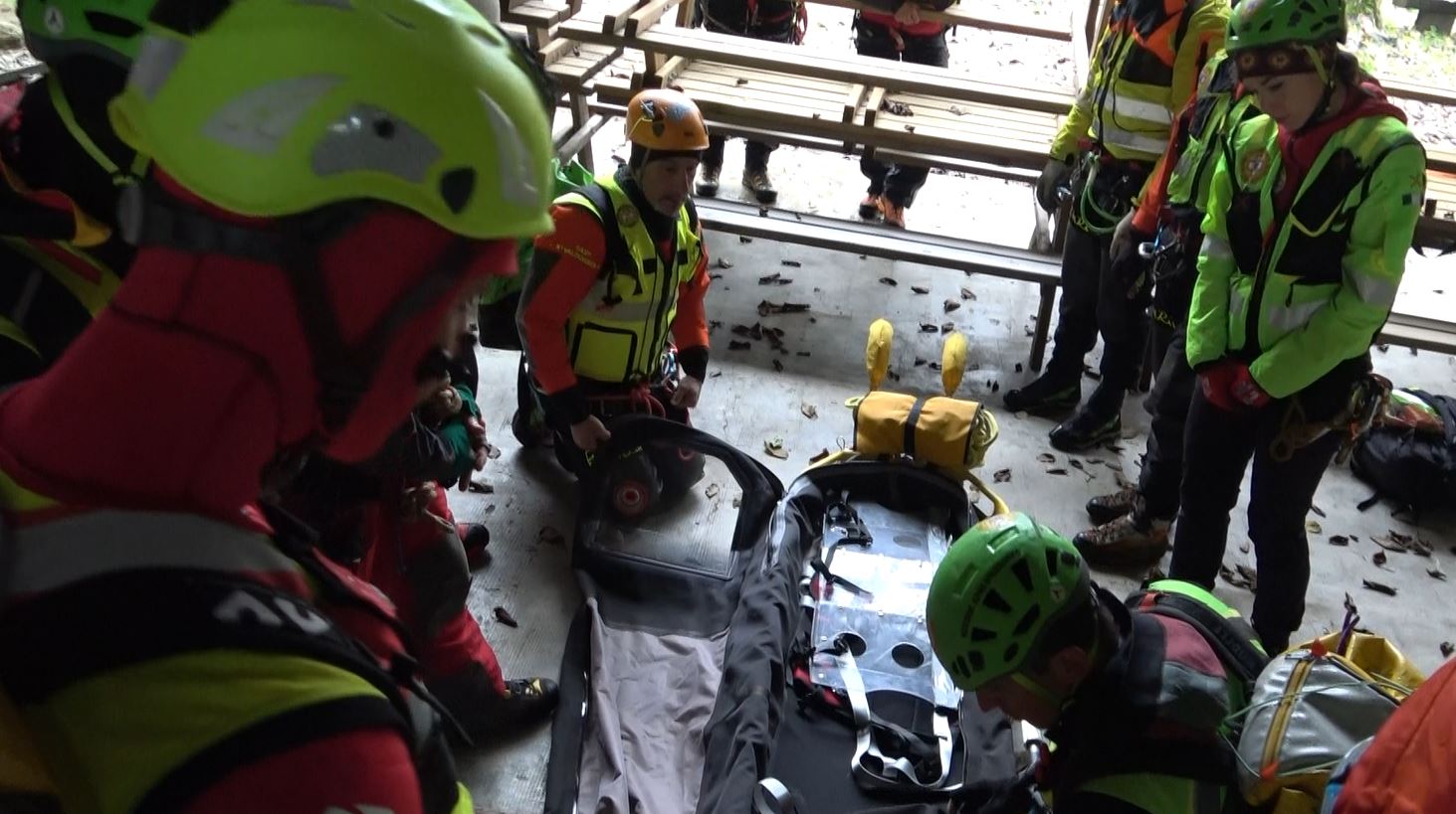 Esercitazione congiunta del Soccorso alpino italiano e svizzero