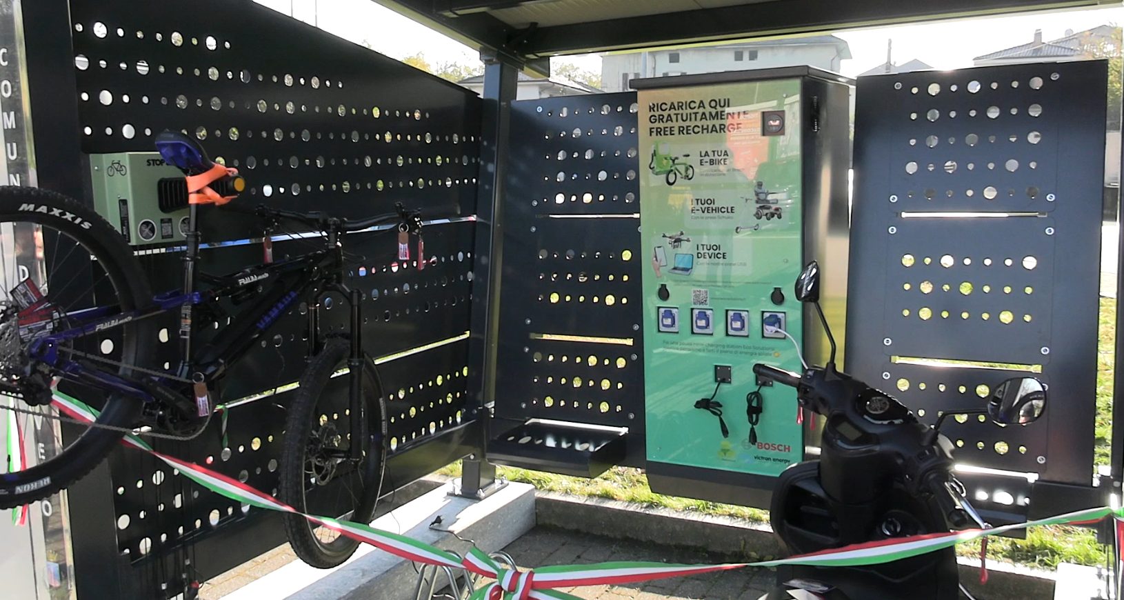 A Baveno una nuova pensilina di ricarica elettrica alimentata a energia solare