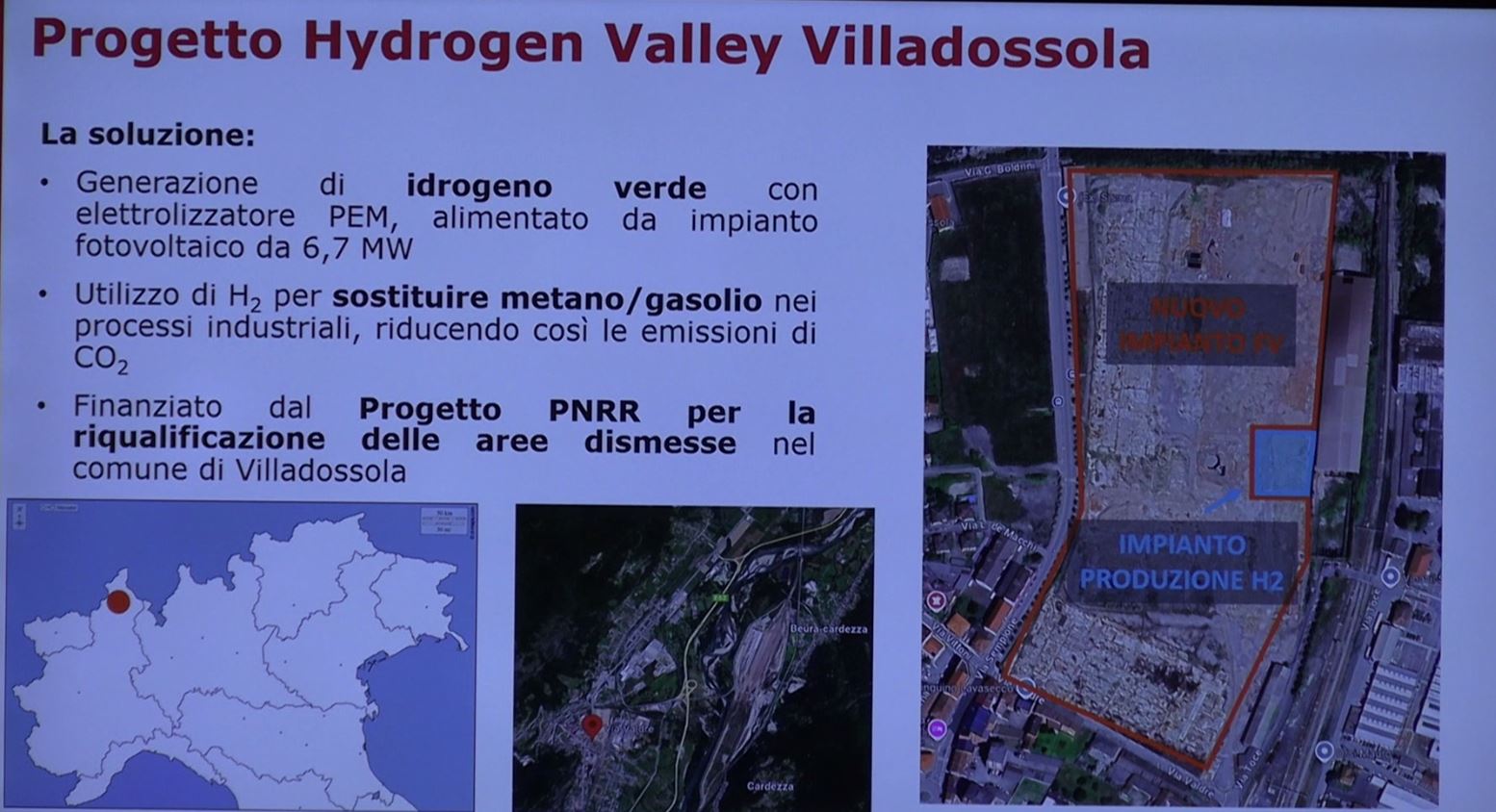 Villadossola, presentati i dettagli del progetto "Hydrogen Valley"