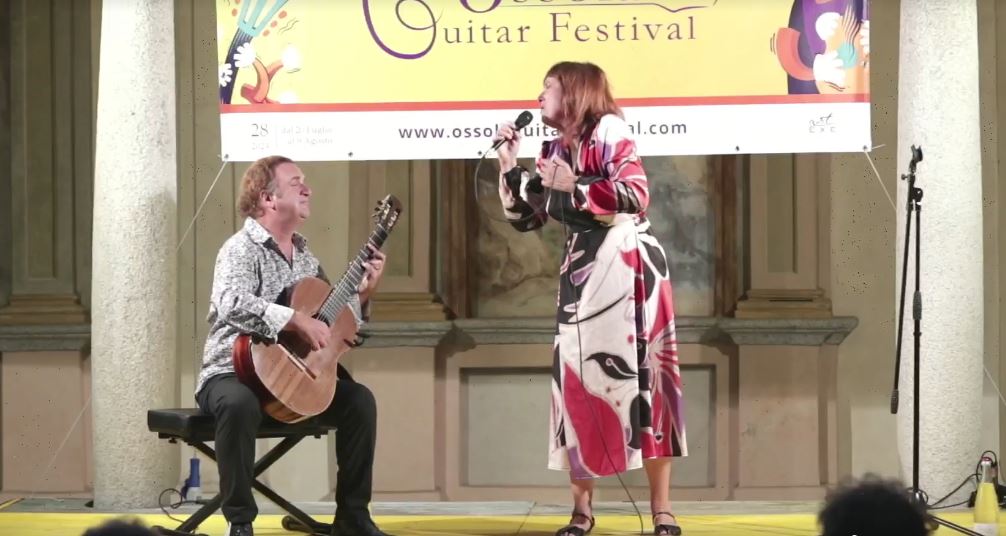 Alle 21 su Vco Azzurra Tv concerto dell'Ossola Guitar Festival con Alessia Martegiani e Maurizio Di Fulvio a Mergozzo