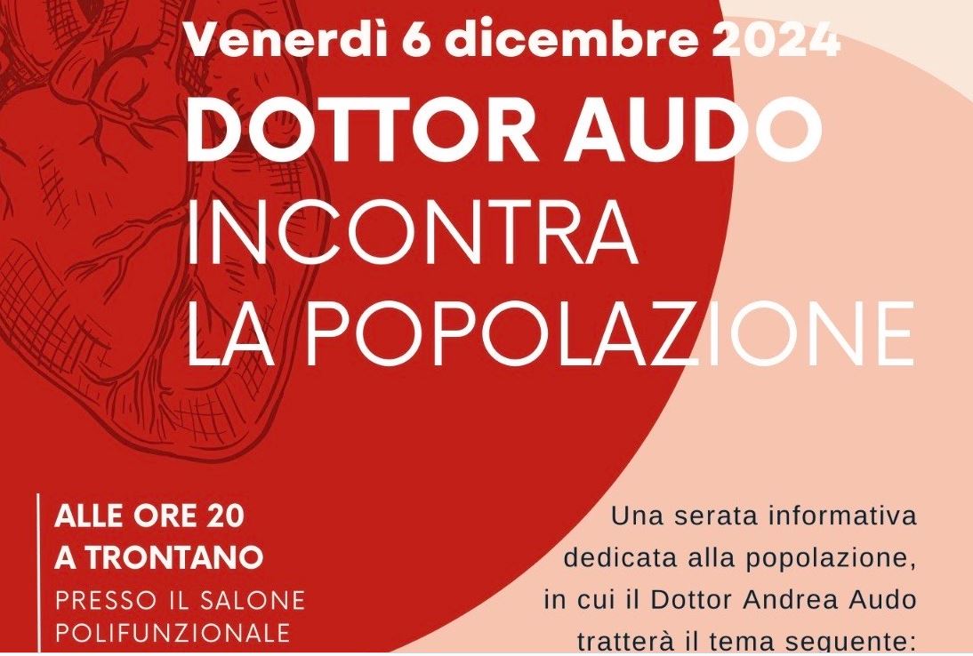 Trontano, serata con il dottor Andrea Audo