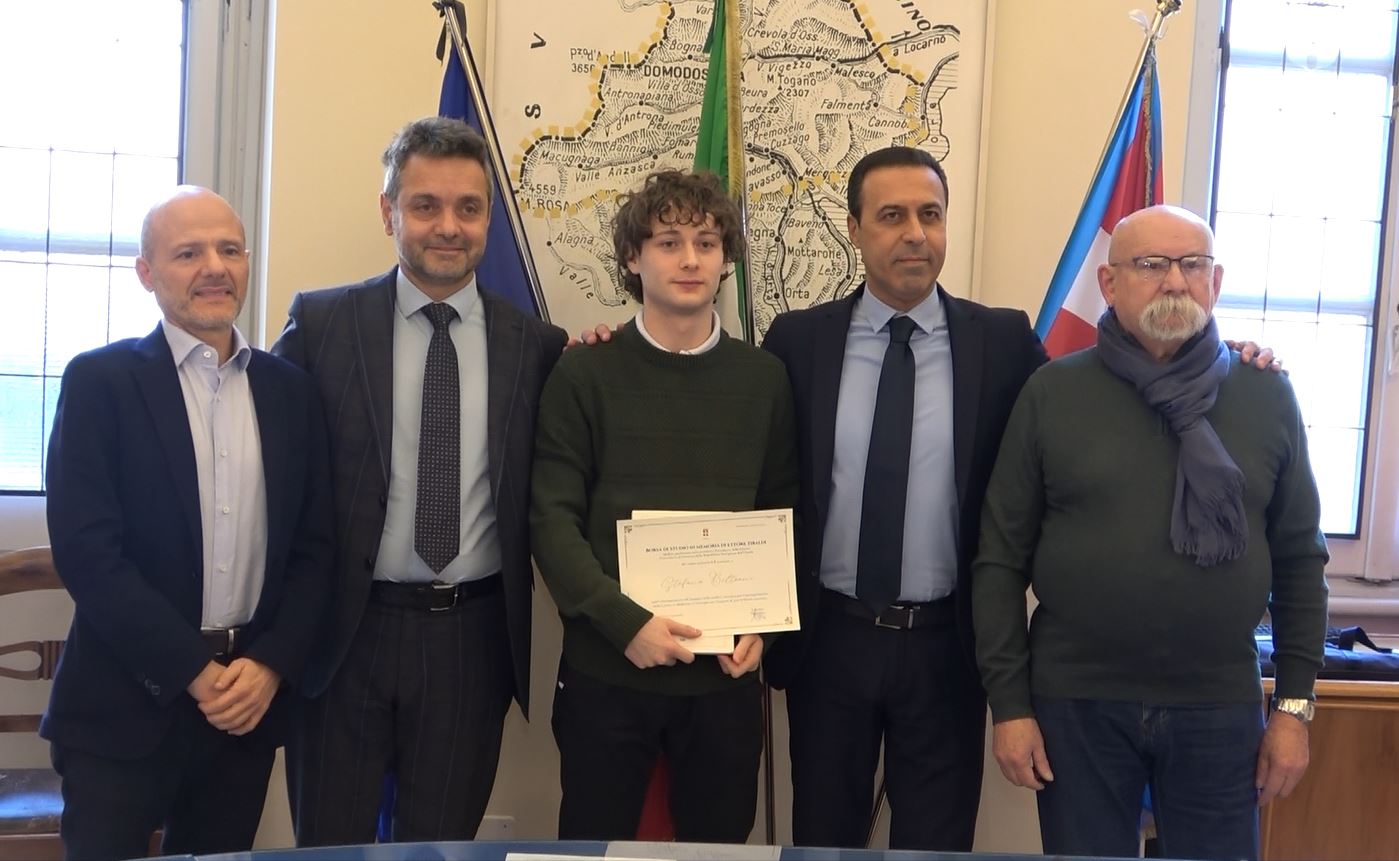 Domodossola, a Stefano Beltrami la borsa di studio intitolata a Tibaldi