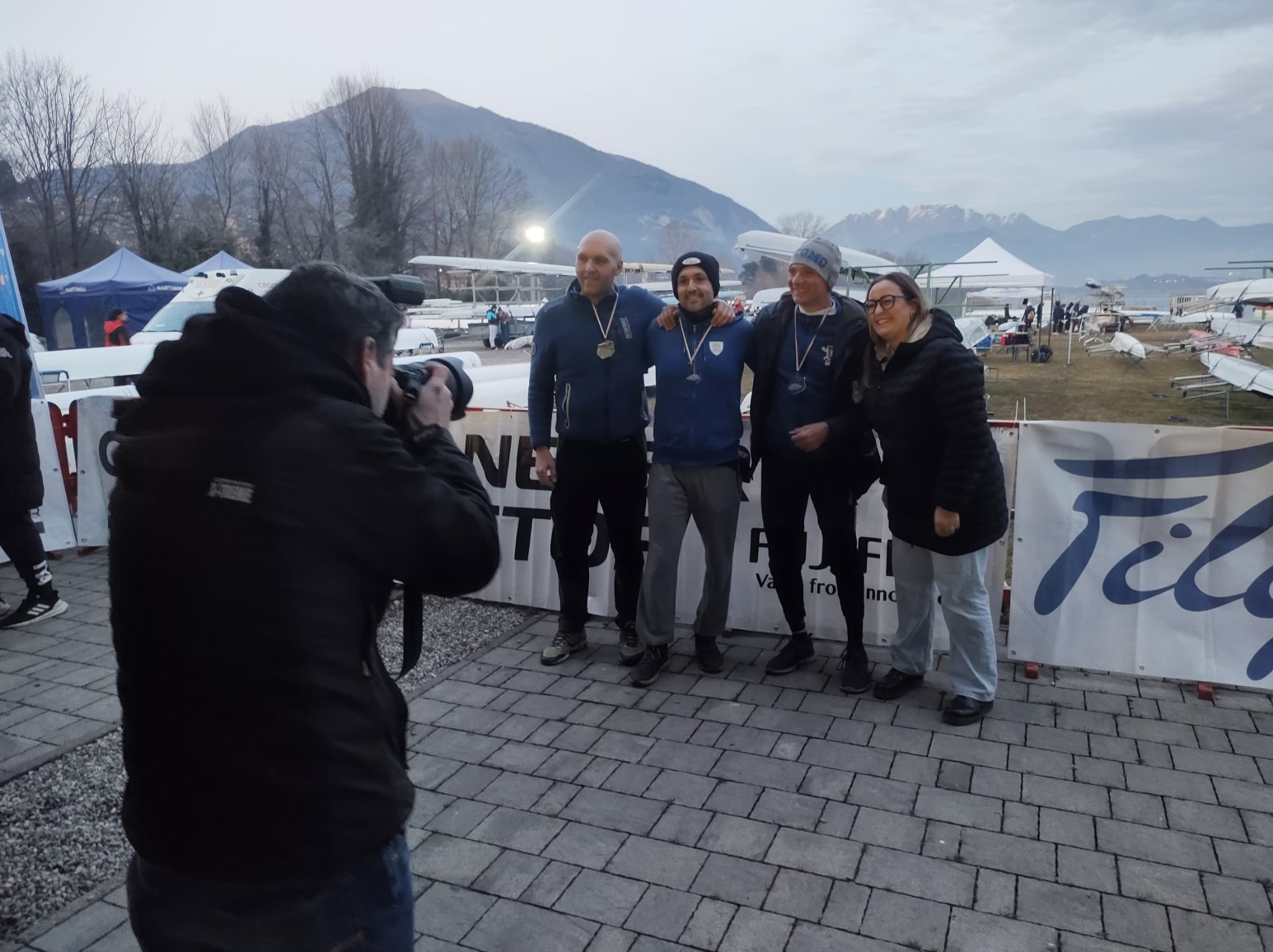 Buon weekend per Canottieri Pallanza sul lago di Pusiano