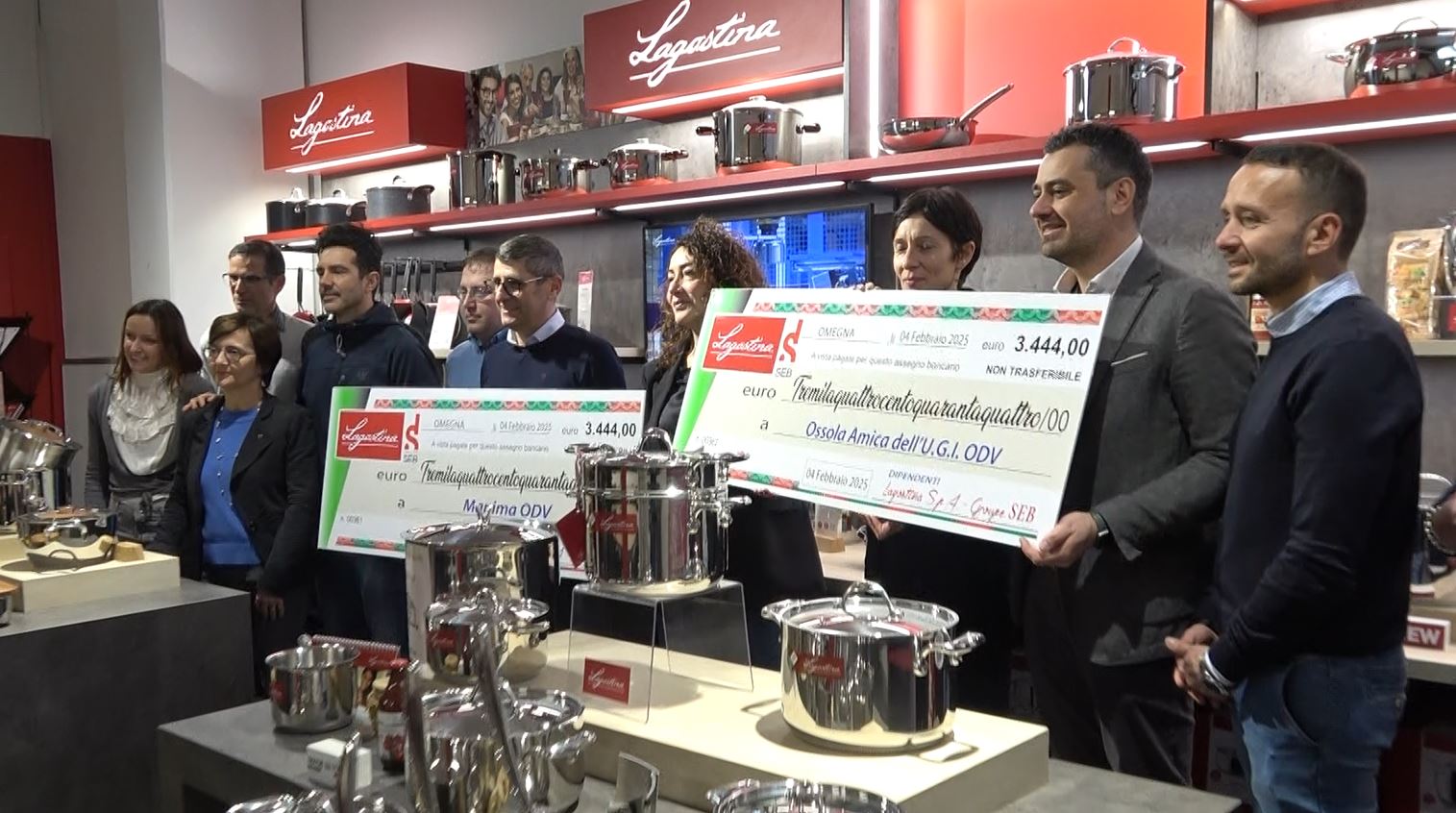 A Ossola Amici dell'Ugi e  Manima Odv i fondi del progetto comunitario di Lagostina