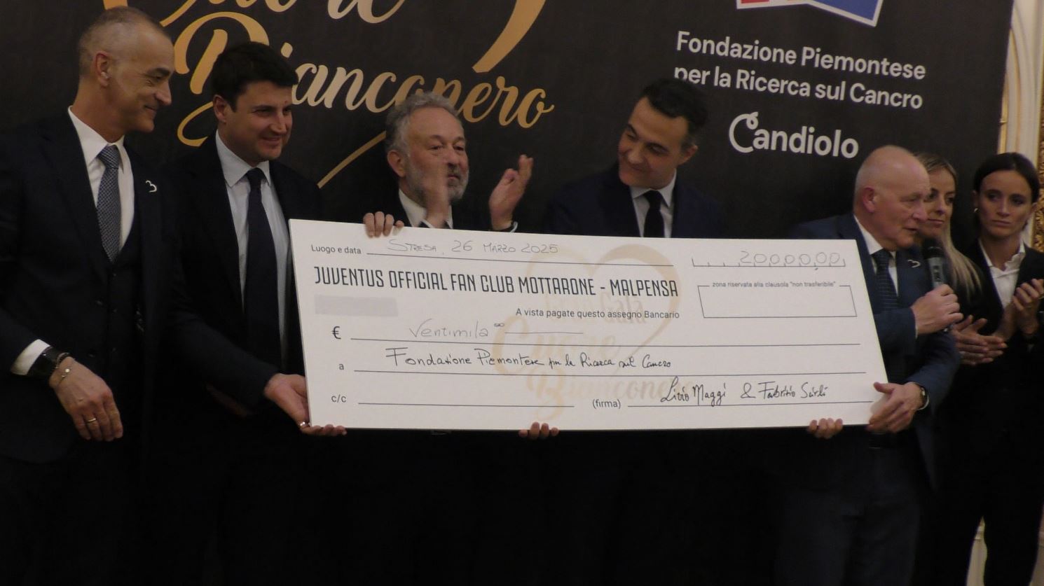 Stresa ha ospitato il gala benefico "Cuore Bianconero"