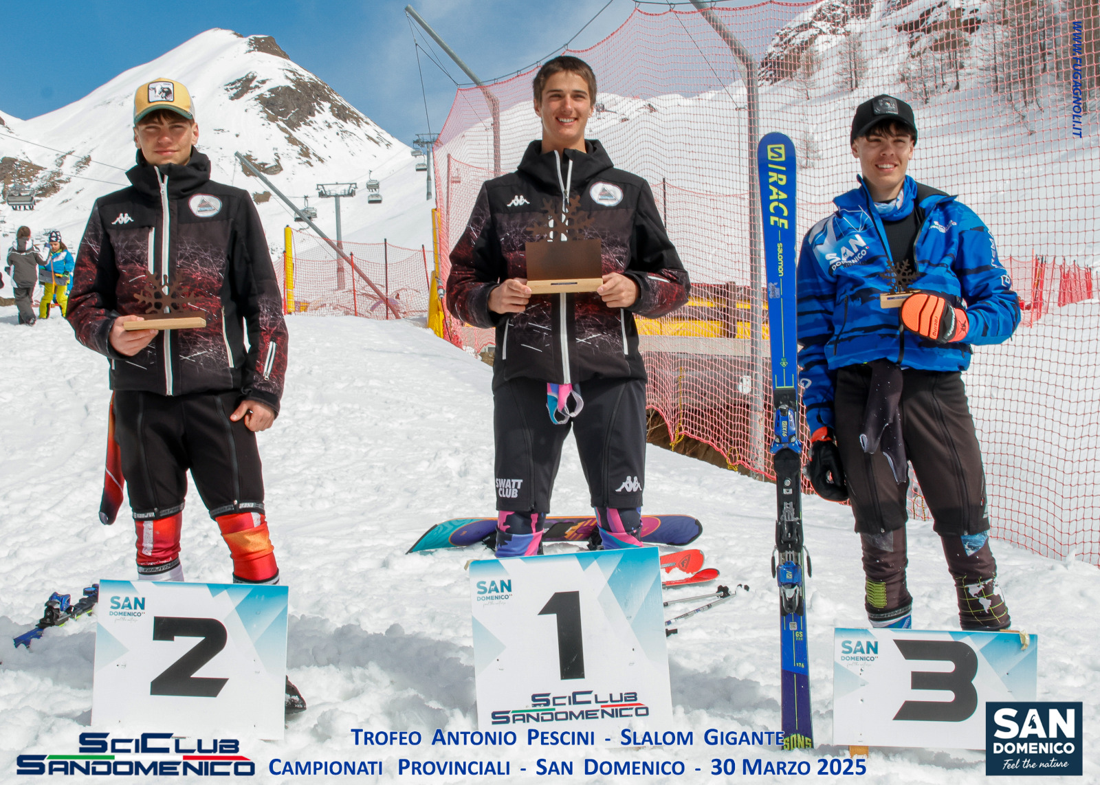 Sci, i risultati dei campionati provinciali di Slalom Gigante in Formazza e a San Domenico