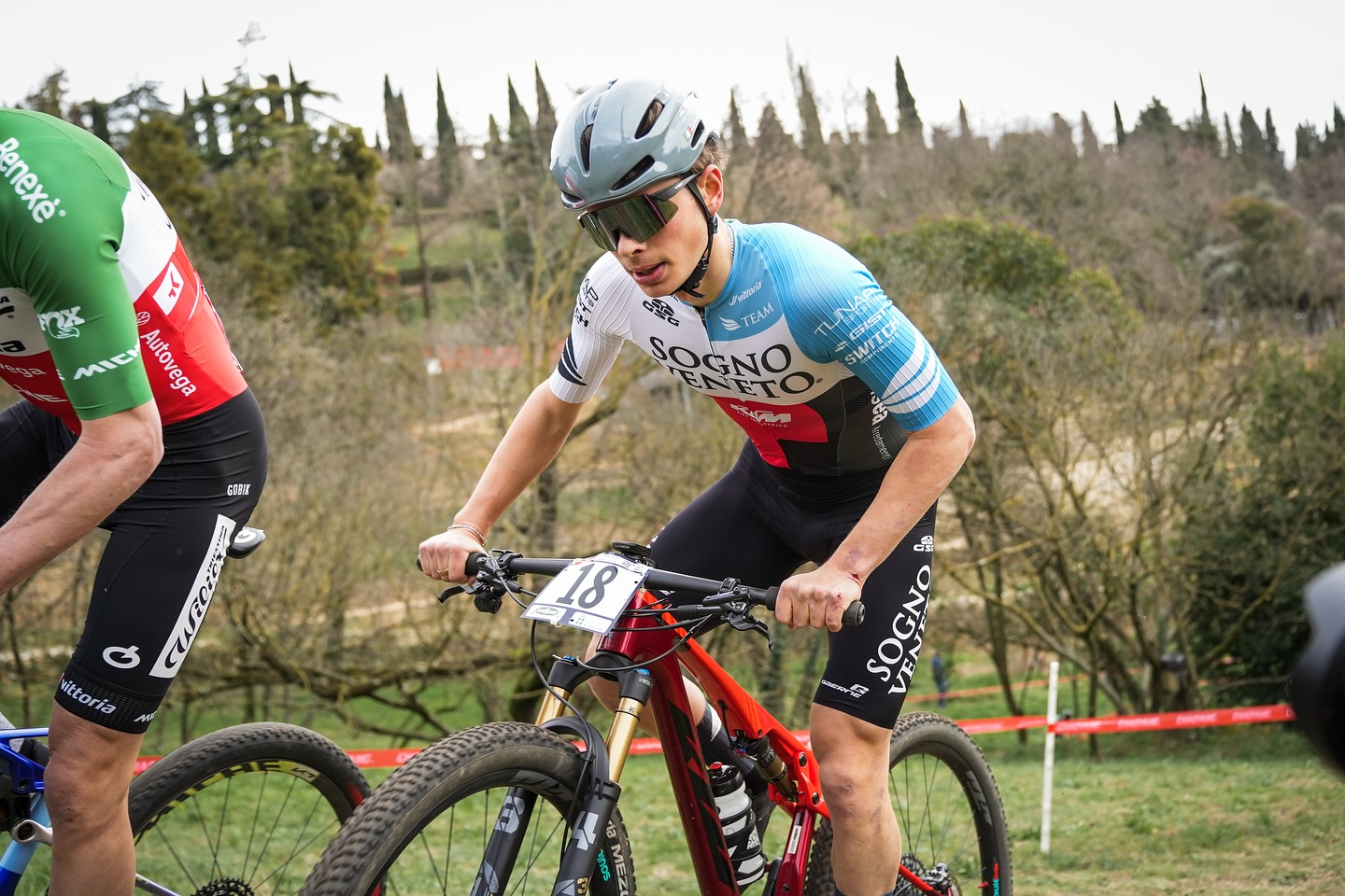 Marco Betteo ieri nella internazionale di Nalles