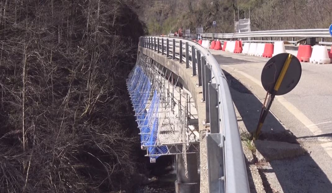 In corso i lavori di messa in sicurezza del viadotto di Bognanco