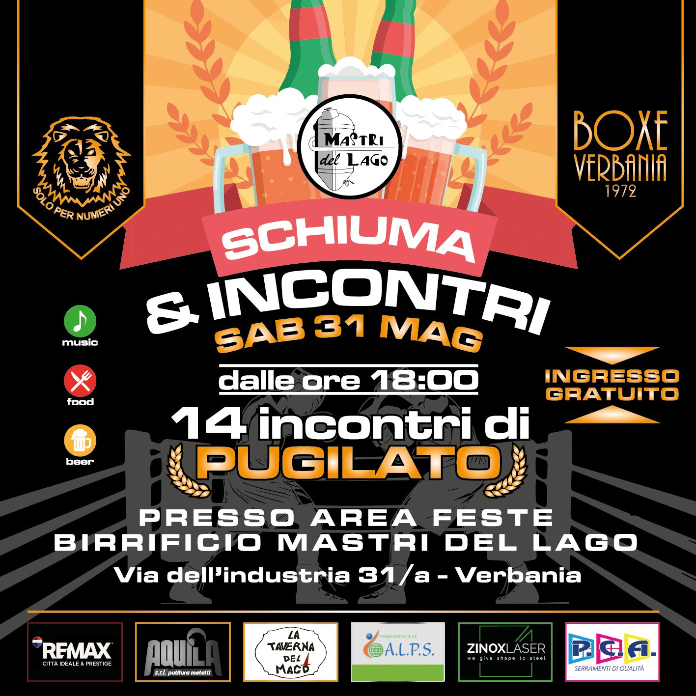 Domani un'altra grande serata di pugilato targata Boxe Verbania