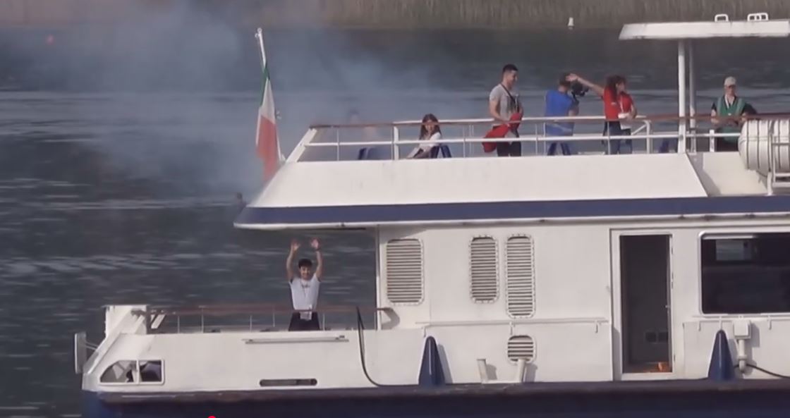 La spiaggia del Pirolino a Dormelletto ha fatto da cornice a un'esercitazione con mille volontari