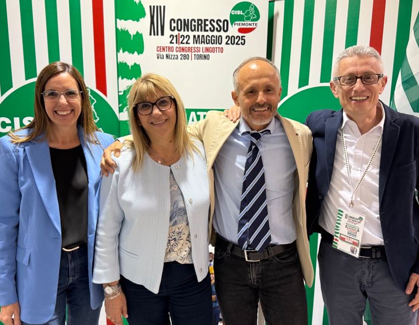 Luca Caretti riconfermato alla guida della Cisl Piemonte