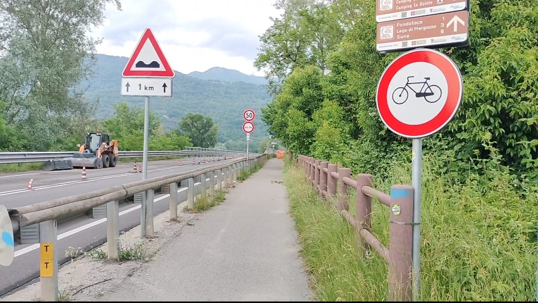 M5S: "La ciclovia sul ponte sul Toce è impresentabile e fuori da qualsiasi condizione di sicurezza"