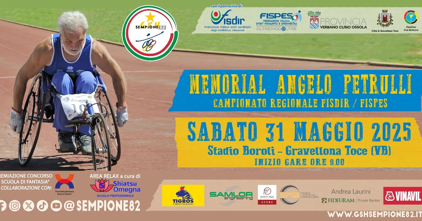 Sabato a Gravellona torna il Memorial Petrulli
