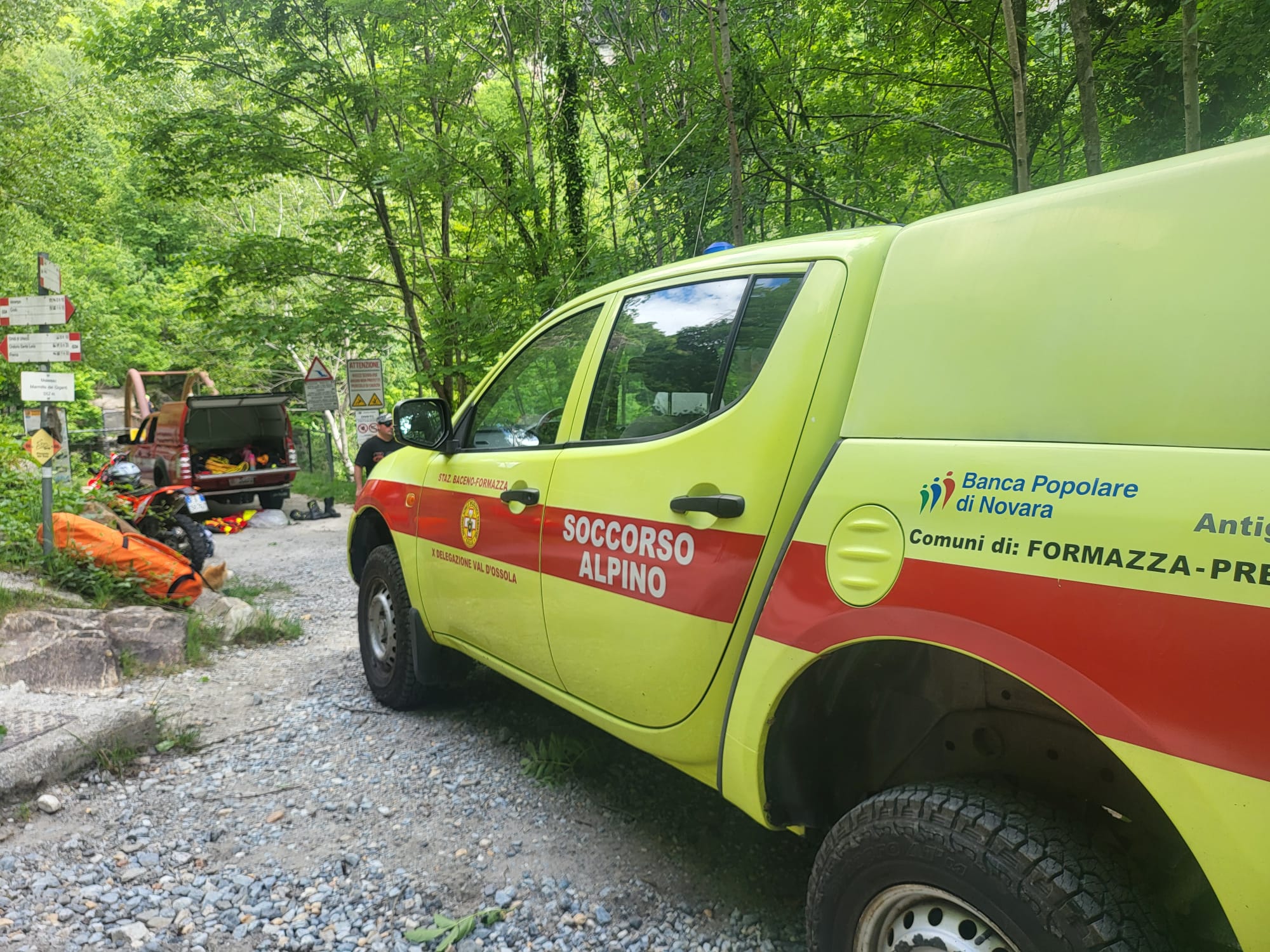 E' morta la persona scivolata in acqua a Verampio
