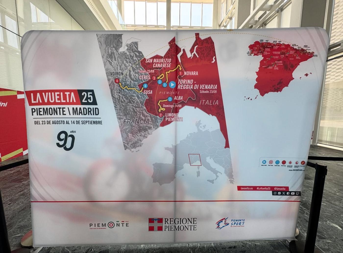 Nuova presentazione in regione per la partenza della Vuelta a Espana 2025 dal Piemonte
