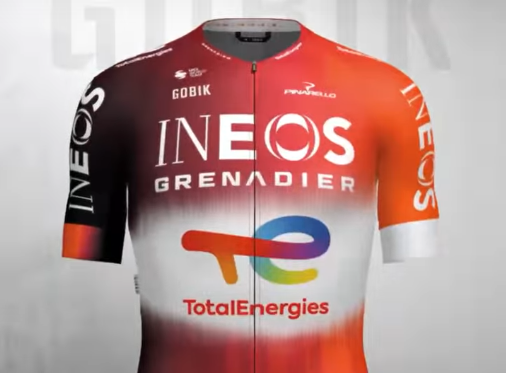 Ecco la nuova maglia della Ineos Grenadier di Ganna col logo Total Energies