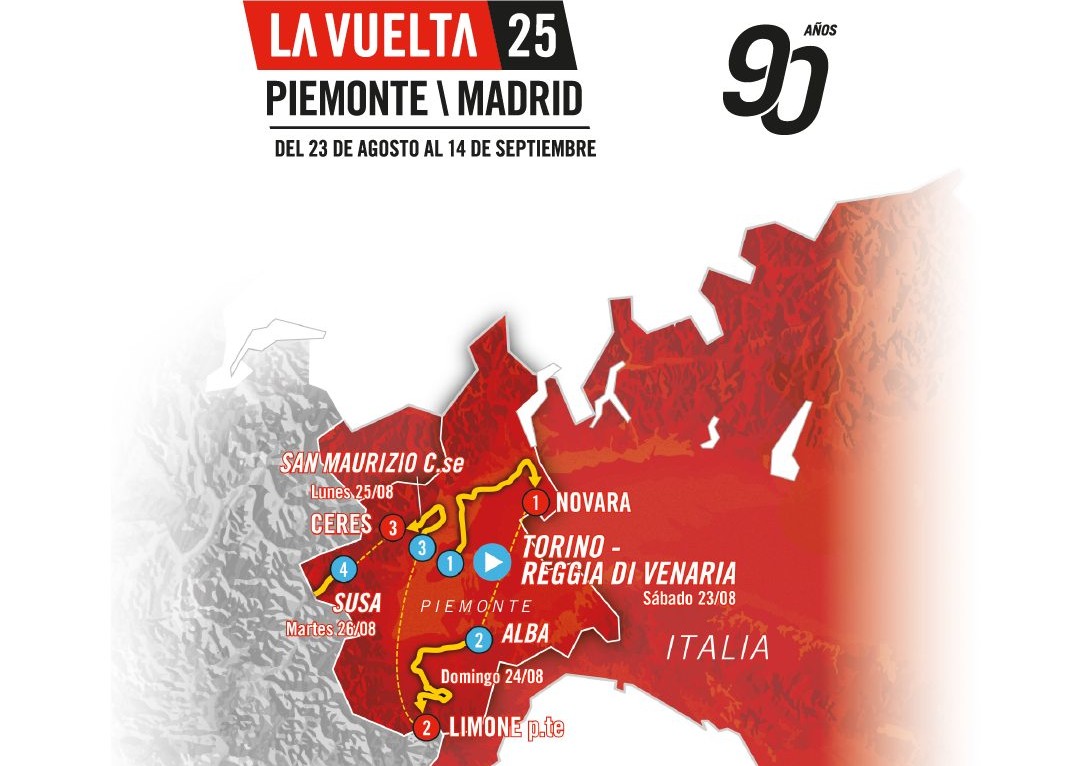 La Vuelta spagnola nel Novarese, sabato attenzione alle limitazioni alla viabilità