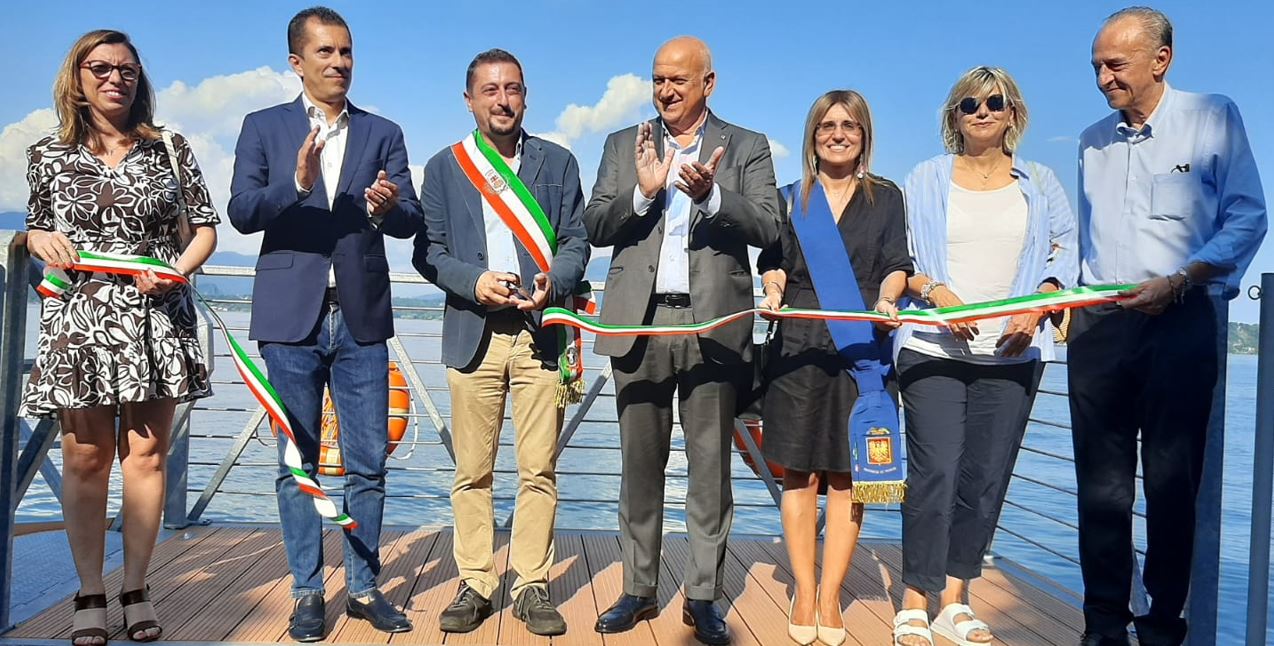 Lesa, inaugurato nuovo pontile