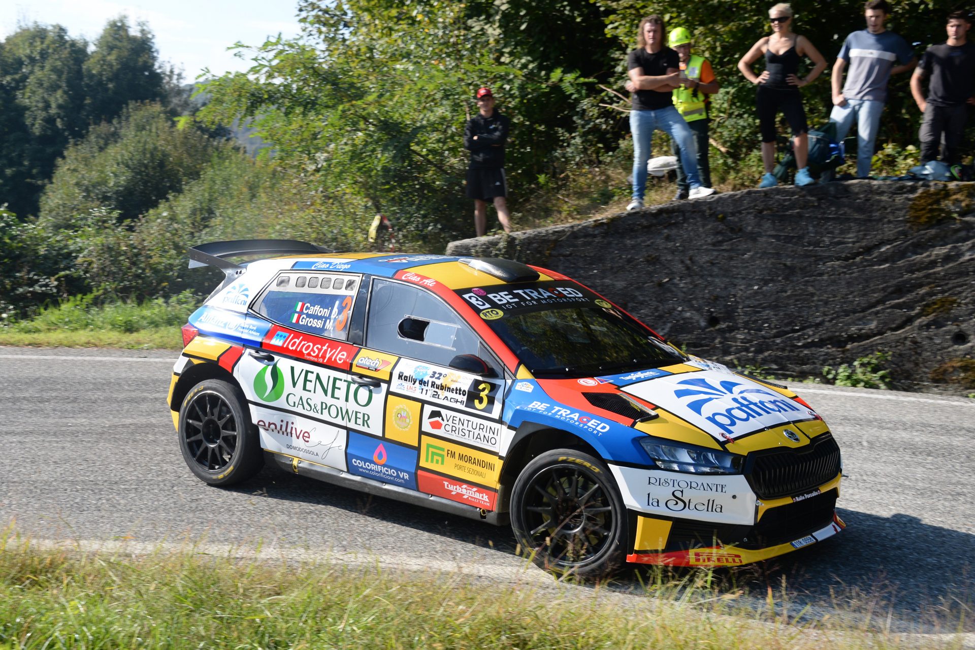 Rally Rubinetto-2 Laghi, Caffoni e Vita i più veloci allo shakedown