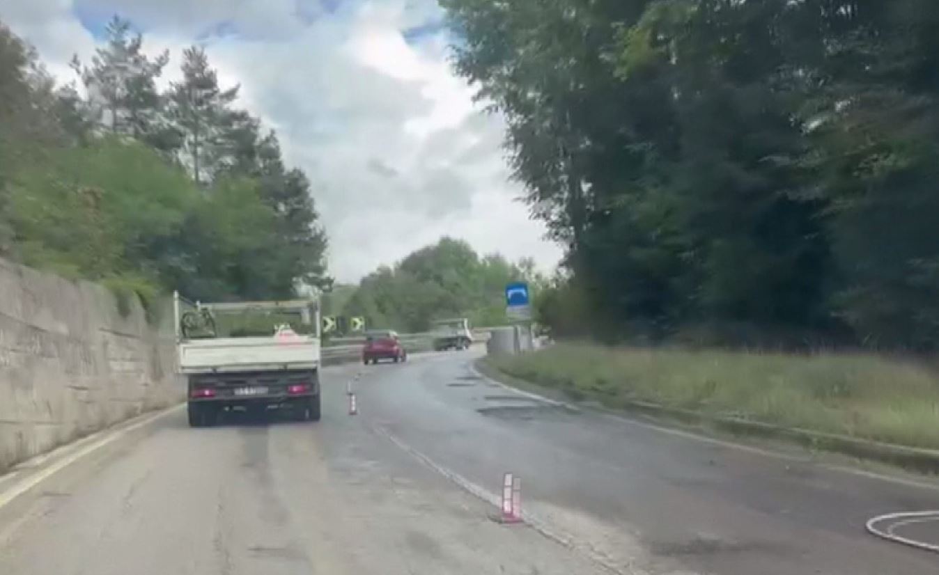 Druogno, ripartito il cantiere del viadotto. Locatelli: "Situazione di pericolo per i ciclisti"