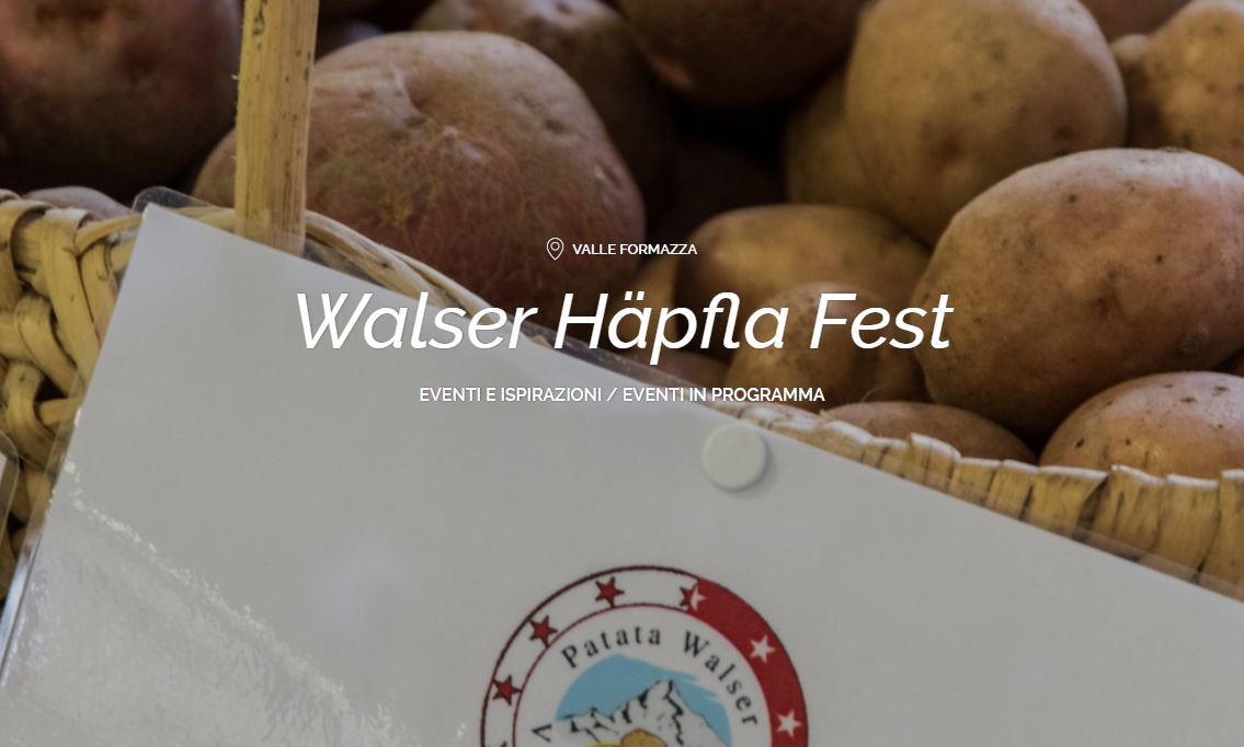 A Formazza torna la "Walser hapfla fest”
