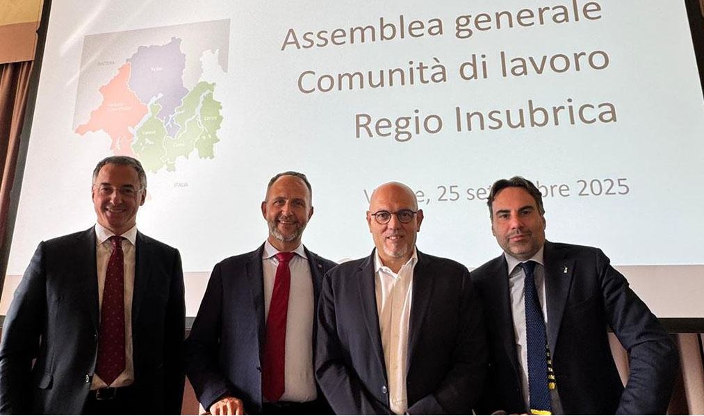 Cambio ai vertici della Regio Insubrica : Sertori nuovo presidente