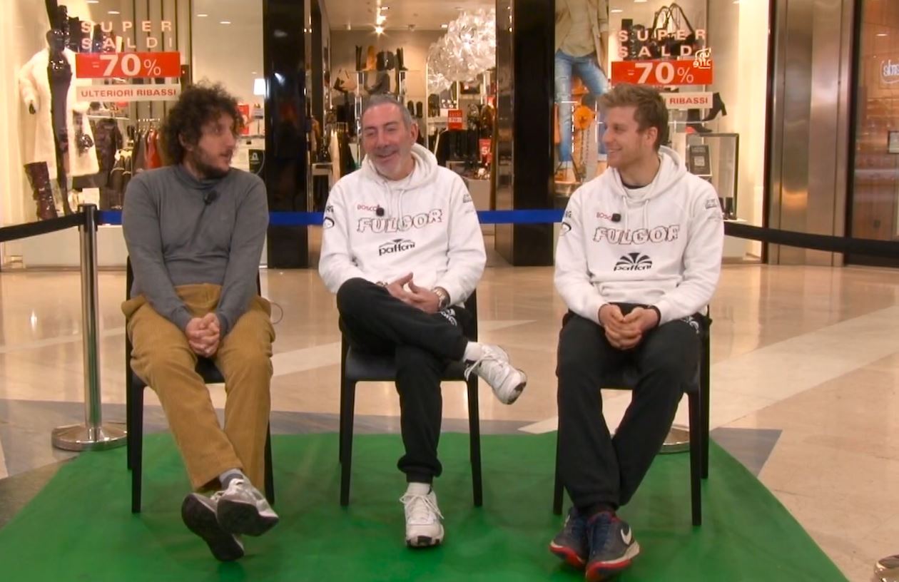 A Baskettando il coach della Paffoni Riccardo Eliantonio e il playmaker Emanuele Trapani