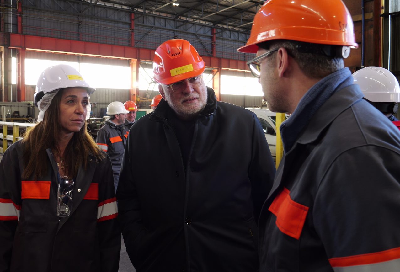 Visita dell'assessore regionale Elena Chiorino alla Duferco di Pallanzeno