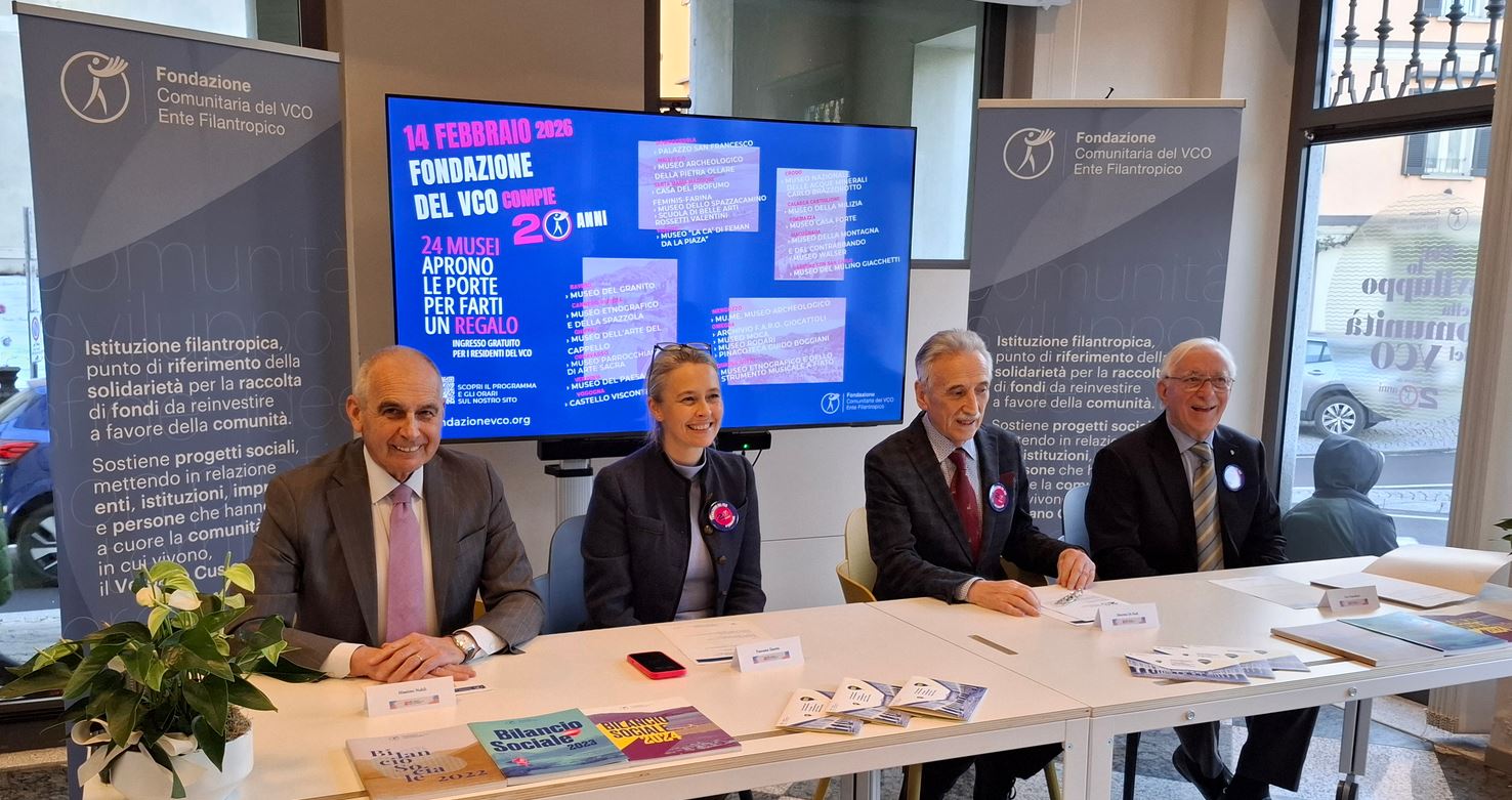 La Fondazione Comunitaria Vco compie 20 anni. Sabato ingresso gratuito in una ventina di musei
