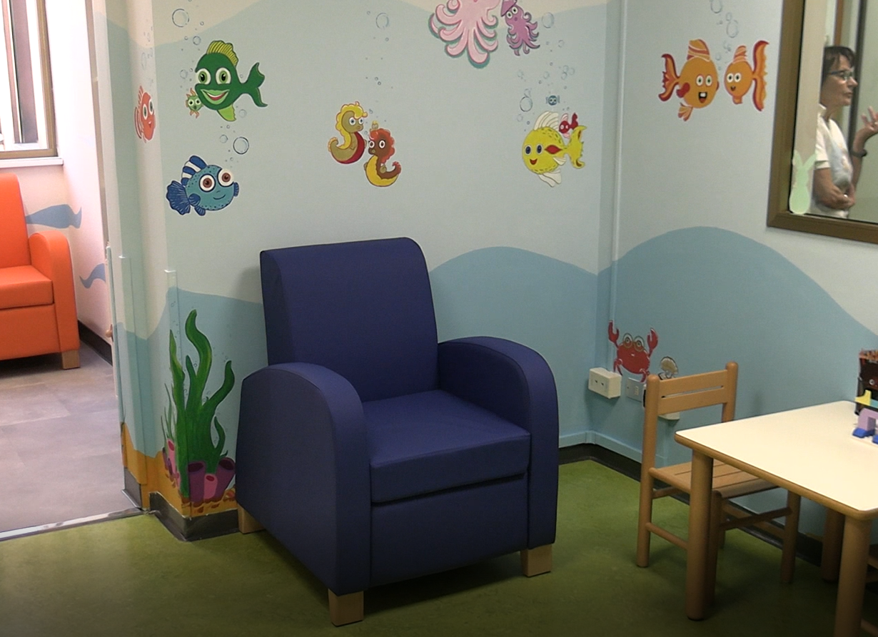 Abio Odv dona una sala di attesa alla Pediatria del Castelli