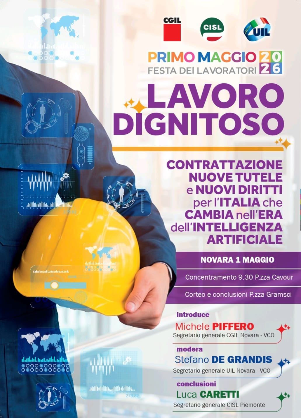 Primo Maggio, corteo a Verbania per un "Lavoro dignitoso"