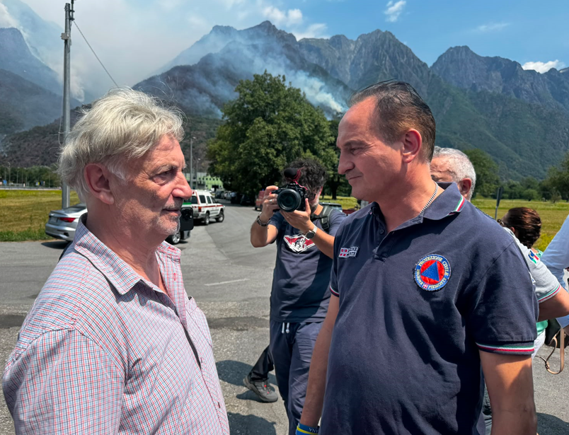 Sopralluogo del Presidente Cirio a Premosello Chiovenda