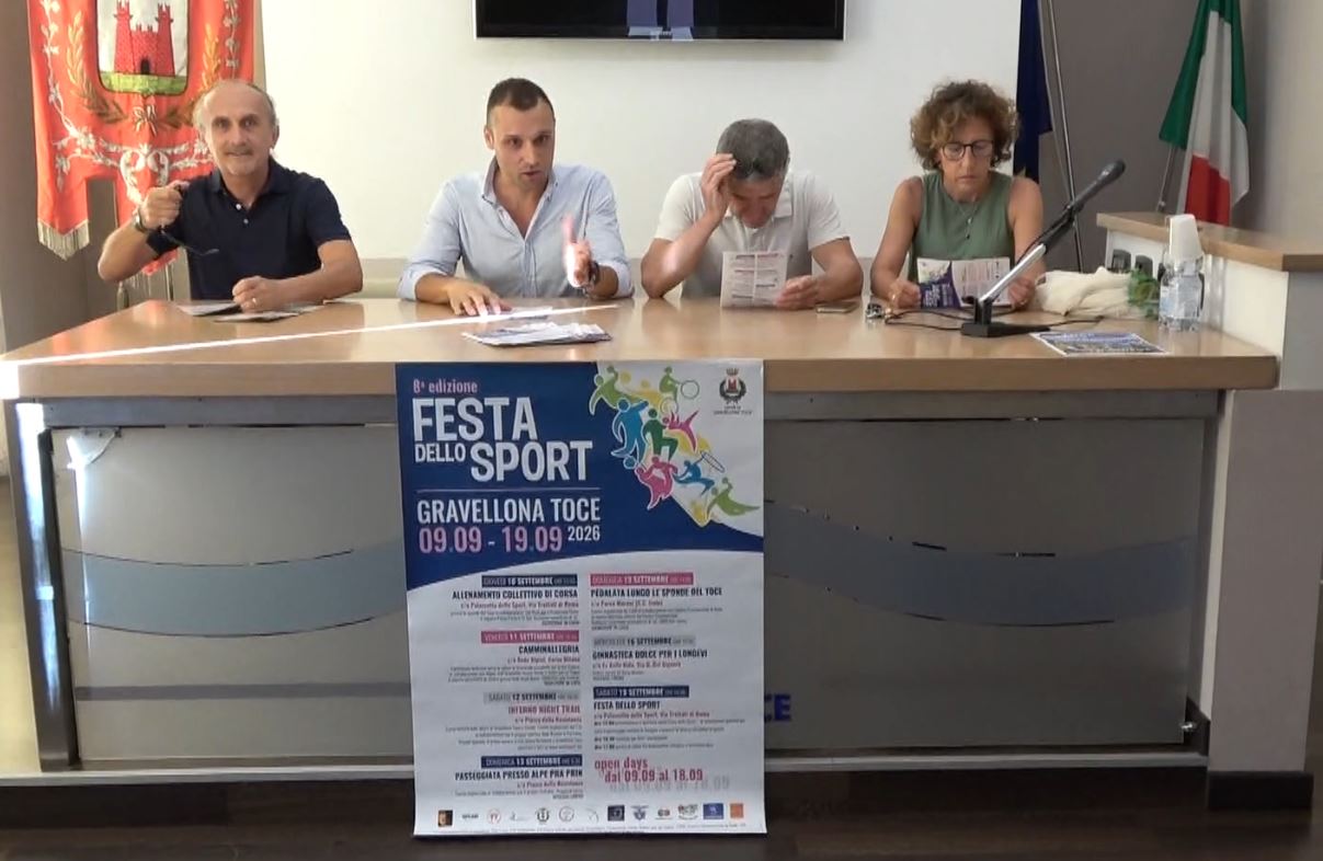 Gravellona Toce, dove dal 9 al 19 settembre andrà in scena la festa dello sport