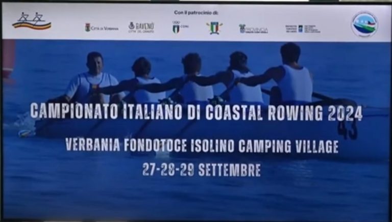 Dal 27 al 29 settembre a Verbania i Campionati Nazionali di Canottaggio Coastal Rowing