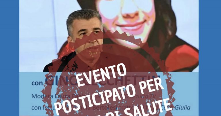Posticipati per motivi di salute gli incontri a Verbania con Gino Cecchettin