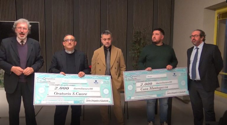 Coq dona 2 mila euro ciascuno a Casa Mantegazza e all’oratorio di Omegna