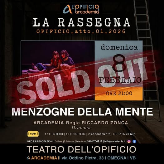 Giovani attori di Arcademia in scena all’Opificio con “Menzogne della mente”